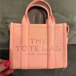 Marc Jacobs Mini Leather Tote Bag (Ribbon Pink)